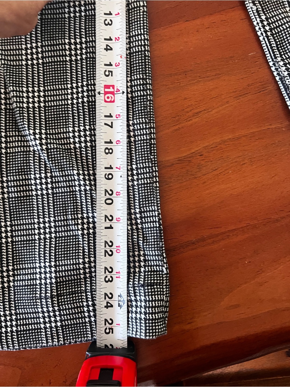 Ag Adriano Goldschmied Black and White Plaid Long Bermuda Type- Pants - Picture 8 of 10